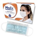 MASCARA TRIPLA DESCARTAVEL C/ELASTICO - MEDIX